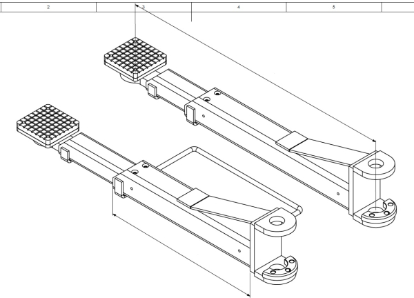 DFP608 3,7 tons 4 - columns - Lifting Platform